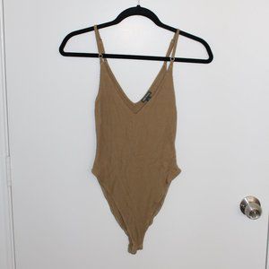 TARGET WILD FABLE OLIVE VNECK BODYSUIT SIZE XS